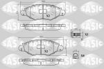 Sasic 6210002 комплект тормозных колодок, дисковый тормоз на PEUGEOT 206 SW (2E/K)