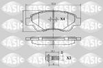 Sasic 6210006 комплект тормозных колодок, дисковый тормоз на PEUGEOT 108