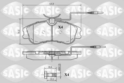 Sasic 6210007 комплект тормозных колодок, дисковый тормоз на PEUGEOT 306 (7B, N3, N5)