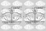 Sasic 6210028 комплект тормозных колодок, дисковый тормоз на CITROEN EVASION (22, U6)