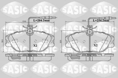 Sasic 6210028 комплект тормозных колодок, дисковый тормоз на CITROEN EVASION (22, U6)