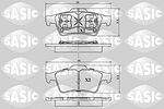 Sasic 6214003 комплект тормозных колодок, дисковый тормоз на RENAULT MEGANE II (BM0/1_, CM0/1_)
