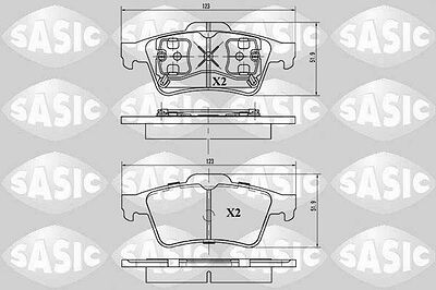 Sasic 6214003 комплект тормозных колодок, дисковый тормоз на RENAULT MEGANE II (BM0/1_, CM0/1_)