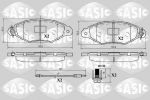 Sasic 6214012 комплект тормозных колодок, дисковый тормоз на NISSAN KUBISTAR фургон (X80)