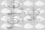 Sasic 6216002 комплект тормозных колодок, дисковый тормоз на VW GOLF IV (1J1)