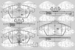 Sasic 6216004 комплект тормозных колодок, дисковый тормоз на SEAT TOLEDO III (5P2)