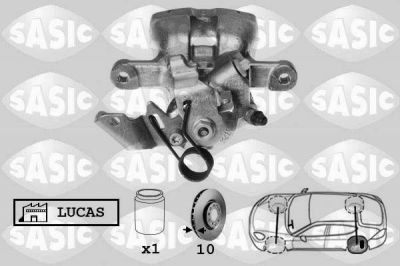 Sasic 6506100 тормозной суппорт на OPEL ASTRA G седан (F69_)