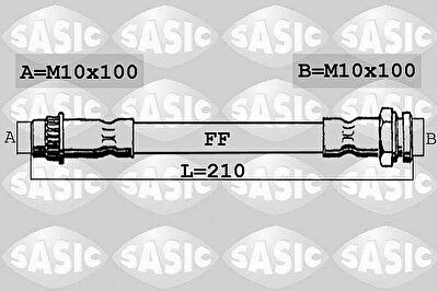 Sasic 6600012 тормозной шланг на PEUGEOT 308 (4A_, 4C_)