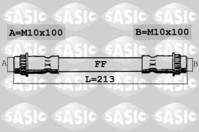 Sasic 6600032 тормозной шланг на PEUGEOT 208