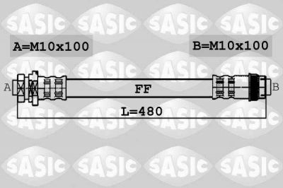 Sasic 6604029 тормозной шланг на OPEL MOVANO Combi (J9)