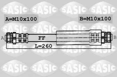 Sasic 6606009 тормозной шланг на AUDI A3 (8P1)