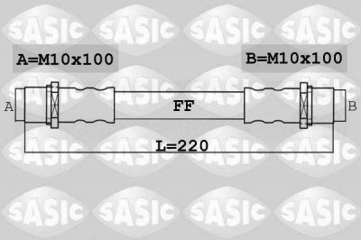 Sasic 6606012 тормозной шланг на OPEL CORSA C фургон (F08, W5L)