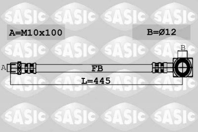 Sasic 6606020 тормозной шланг на MINI MINI (R50, R53)