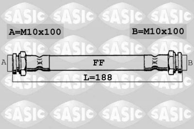 Sasic 6606028 тормозной шланг на FIAT PANDA (169)