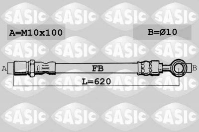 Sasic 6606042 тормозной шланг на NISSAN MICRA III (K12)