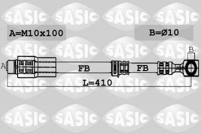 Sasic 6606044 тормозной шланг на OPEL ASTRA G универсал (F35_)