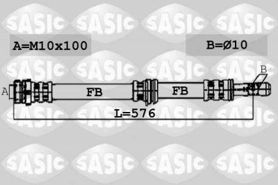 Sasic 6606064 тормозной шланг на SKODA OCTAVIA Combi (1Z5)