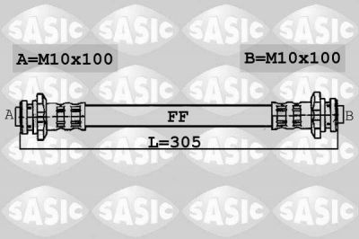 Sasic 6606066 тормозной шланг на NISSAN MICRA III (K12)