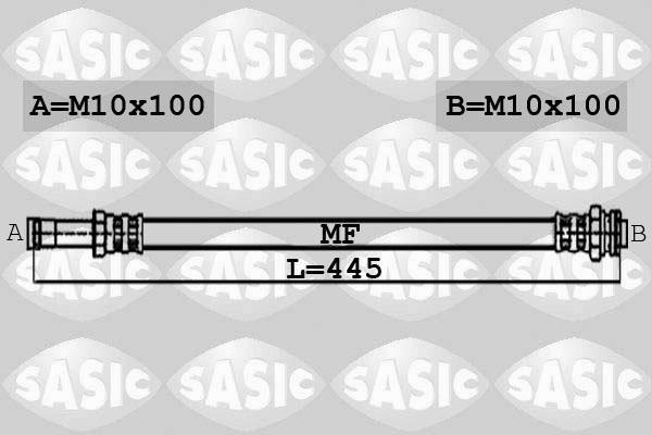 Sasic 6606067 тормозной шланг на FORD FOCUS II седан (DA_)