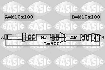 Sasic 6606068 тормозной шланг на 3 Touring (E46)
