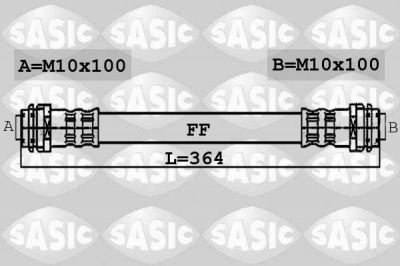 Sasic 6606072 тормозной шланг на MERCEDES-BENZ A-CLASS (W168)