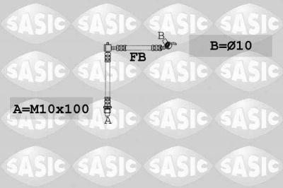 Sasic 6606091 тормозной шланг на TOYOTA YARIS VERSO (_NLP2_, _NCP2_)