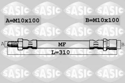 Sasic 6606124 тормозной шланг на FORD MONDEO III седан (B4Y)