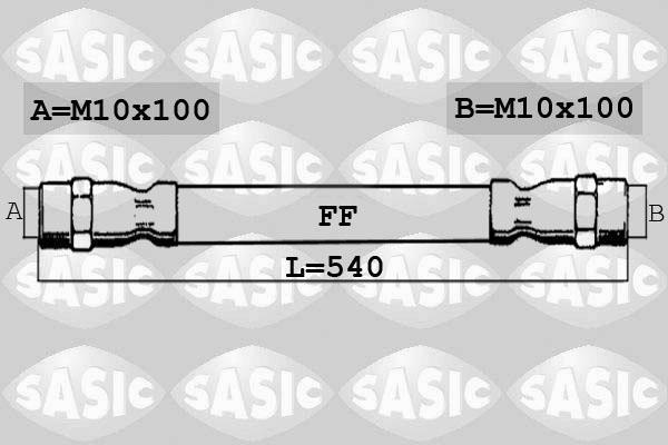Sasic 6606150 тормозной шланг на VW TOUAREG (7P5)