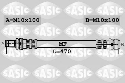 Sasic 6606189 тормозной шланг на FORD MONDEO III седан (B4Y)
