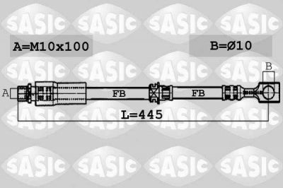 Sasic 6606193 тормозной шланг на OPEL ASTRA H (L48)