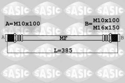 Sasic 6606233 тормозной шланг на IVECO DAILY IV фургон/универсал