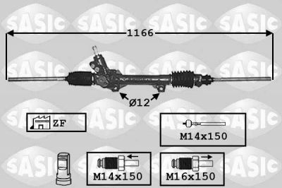 Sasic 7006022 рулевой механизм на PEUGEOT PARTNER фургон (5)