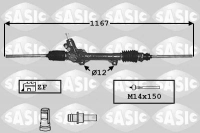 Sasic 7006023 рулевой механизм на PEUGEOT PARTNER фургон (5)