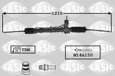 SASIC Рейка рулевая FIAT DOBLO 00- с ГУР (7006059)