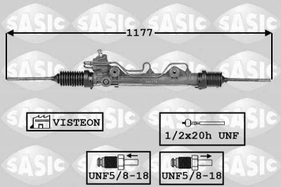 Sasic 7006070 рулевой механизм на FORD KA (RB_)