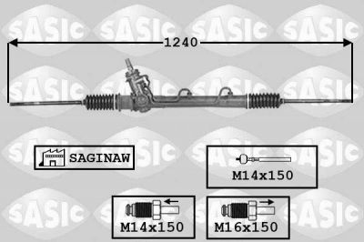 Sasic 7006077 рулевой механизм на OPEL VECTRA B универсал (31_)