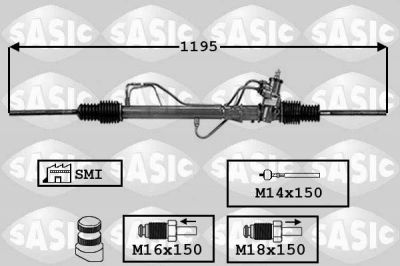 Sasic 7006109 рулевой механизм на RENAULT 21 универсал (K48_)