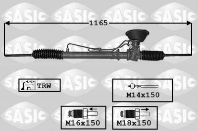 Sasic 7006133 рулевой механизм на RENAULT MEGANE I (BA0/1_)