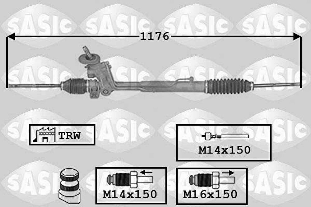 Sasic 7006147 рулевой механизм на VW POLO CLASSIC (6KV2)