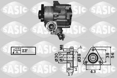 Sasic 7076002 гидравлический насос, рулевое управление на FIAT PUNTO (176)