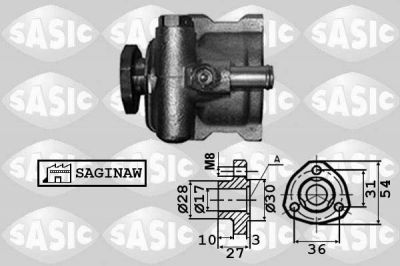 Sasic 7076029 гидравлический насос, рулевое управление на VW GOLF III (1H1)