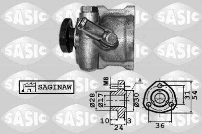 Sasic 7076030 гидравлический насос, рулевое управление на VW GOLF III (1H1)