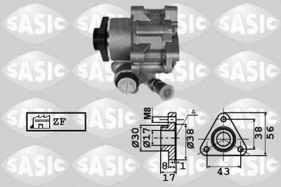 Sasic 7076058 гидравлический насос, рулевое управление на VW PASSAT Variant (3B6)