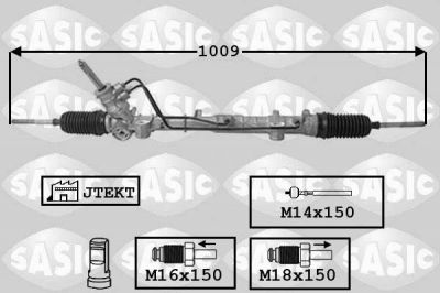 Sasic 7174017 Рейка рулевая RENAULT LOGAN с ГУР