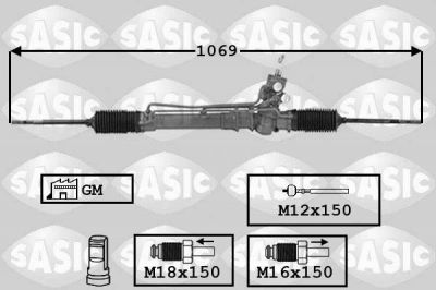 Sasic 7176007 рулевой механизм на OPEL CORSA B (73_, 78_, 79_)