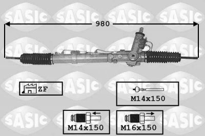 Sasic 7176040 рулевой механизм на AUDI A6 Avant (4B5, C5)