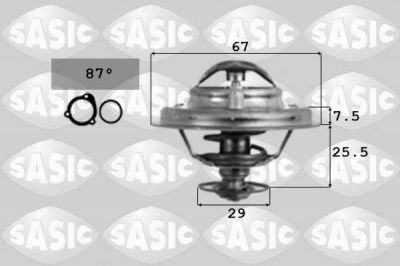 Sasic 9000162 термостат, охлаждающая жидкость на VW LT 28-35 I автобус (281-363)