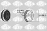 SASIC Шкив коленвала с демпфером / A4, A6, Q7, VW Phaeton, Touareg 95~02 2.7TDI/3.0TDI VAG (059105251AD, 9001805)
