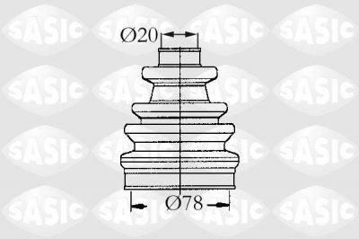 Sasic 9004637 комплект пылника, приводной вал на FORD SCORPIO I (GAE, GGE)