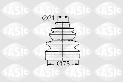 Sasic 9004660 комплект пылника, приводной вал на MITSUBISHI LANCER IV (C6_A, C7_A)